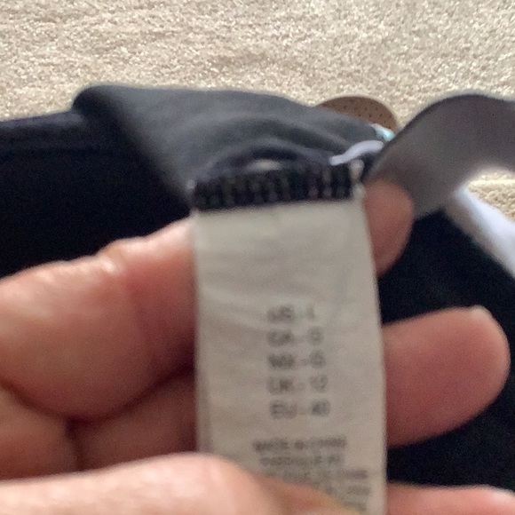 Kenneth Cole Reaction bikini top size L black floral bottom L Mossimo bl… - Picture 10 of 12